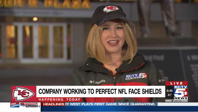 You've seen Andy Reid roaming the sideline with his face shield. Now meet the company who's sent similar face shields to coaches around the NFL