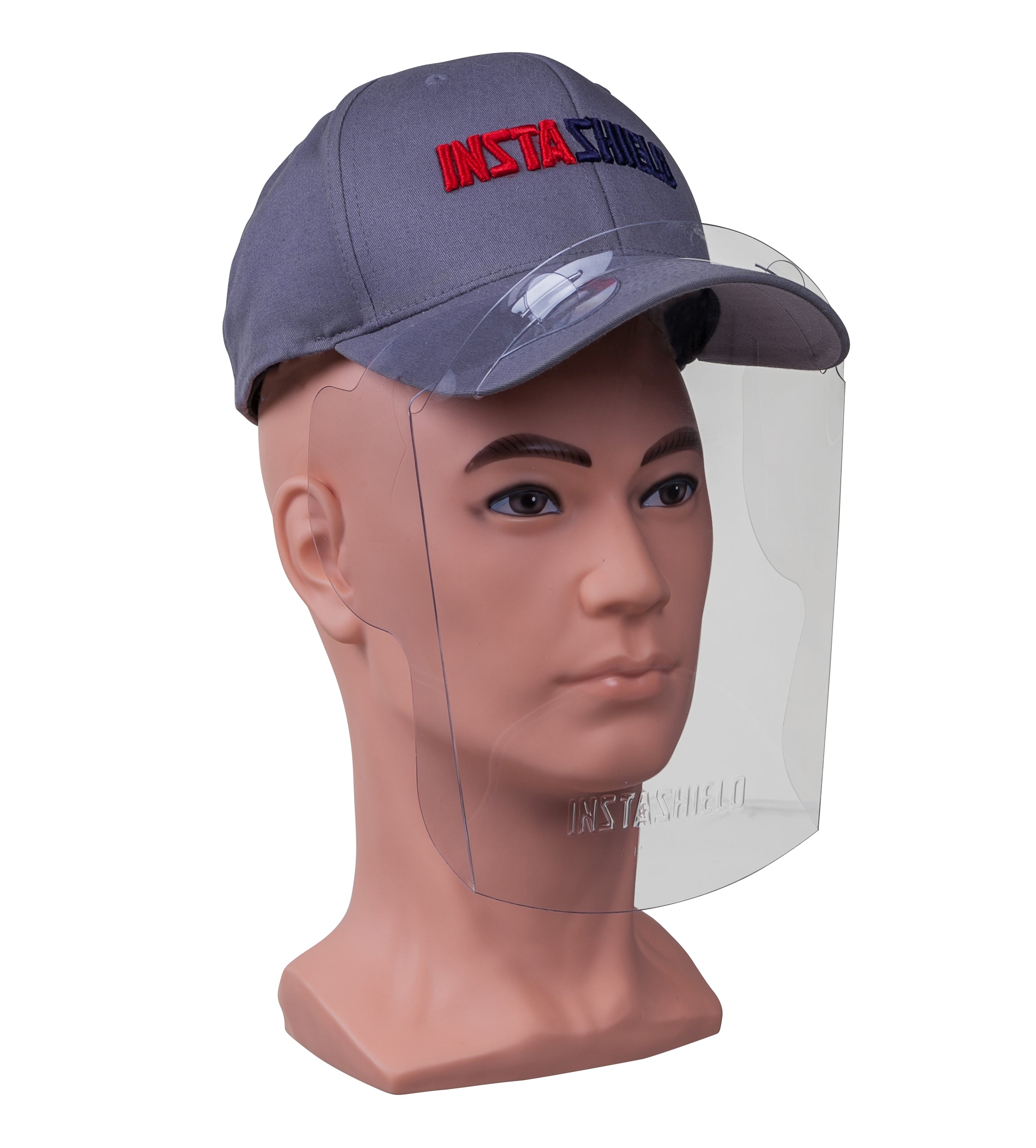 Face Shield For Ball Cap Hard Hat With Built In Face Shield